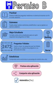Examen coche B conducir España android App screenshot 20