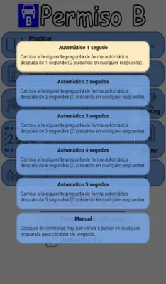 Examen coche B conducir España android App screenshot 7